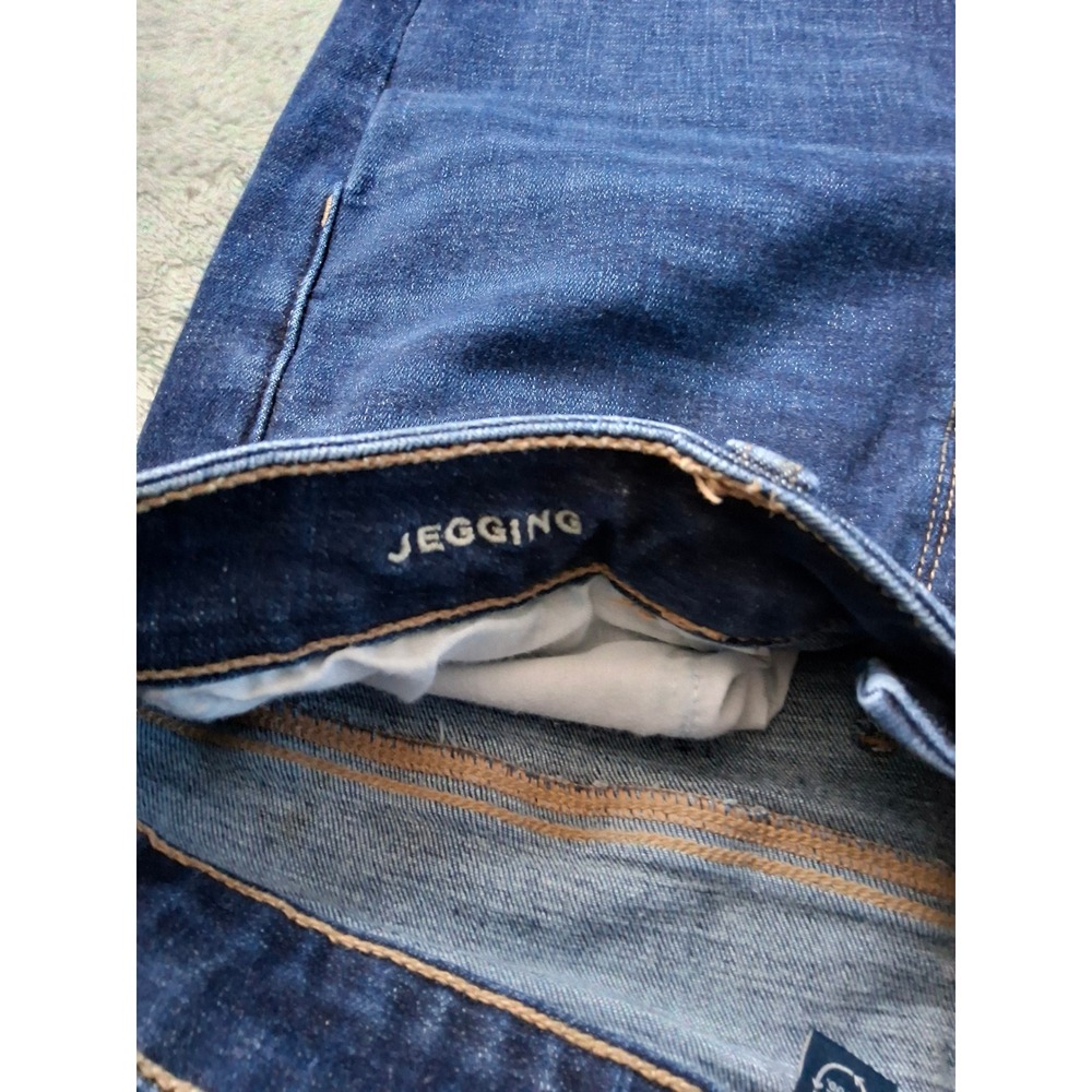 American Eagle Next Level Stretch Jegging Dark Wash Skinny Jeans Womens 10 Long - Picture 7 of 11